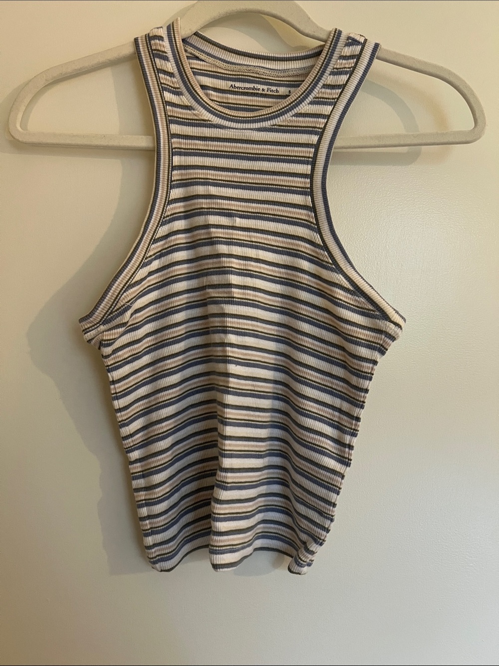 Abercrombie & Fitch Women's Striped Ribbed Tank Top